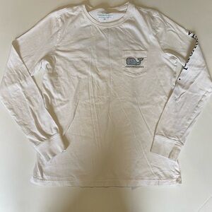Vineyard Vines White Long Sleeve Tee Lacrosse XS